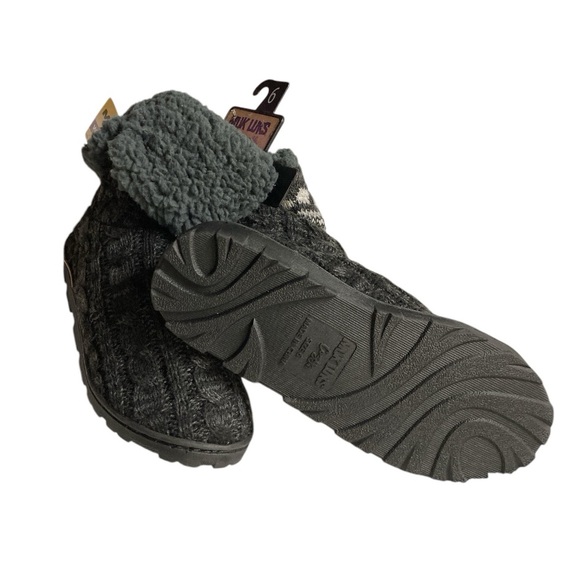 Muk Luks Tall Knit Fold Over Slipper Boots - Picture 10 of 12